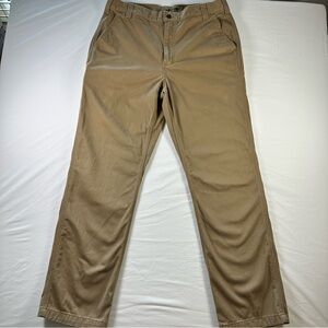 Carhartt Khaki Work Pants Mens 36x34 Relaxed Fit Twill 5 Pocket BN0095-M
